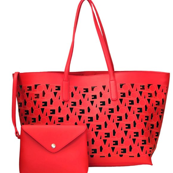 RED LOVE TOTE - Picture 1 of 4